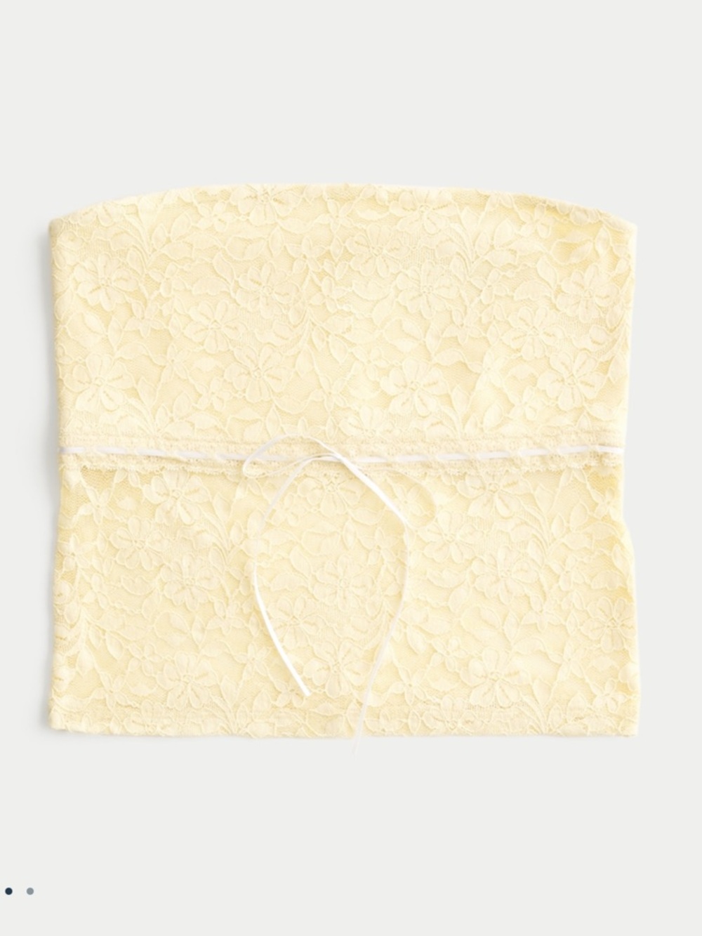 Hollister Yellow All-Over Lace Tube Top